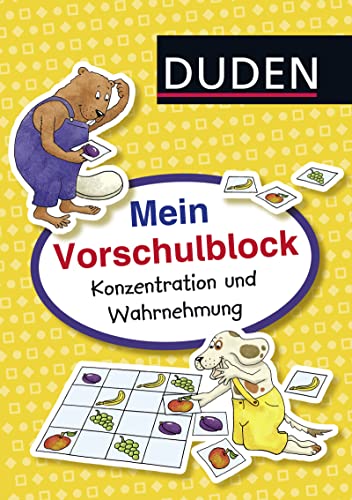 Imagen de archivo de Braun, C: Vorschulblock: Konzentration und Wahrnehmung a la venta por Einar & Bert Theaterbuchhandlung