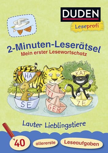 Stock image for Leseprofi - 2-Minuten-Lesertsel: Mein erster Lesewortschatz. Lauter Lieblingstiere. 40 allererste Leseaufgaben -Language: german for sale by GreatBookPrices