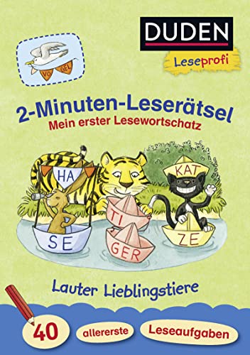 9783737333672: Leseprofi - 2-Minuten-Lesertsel: Mein erster Lesewortschatz. Lauter Lieblingstiere: 40 allererste Leseaufgaben