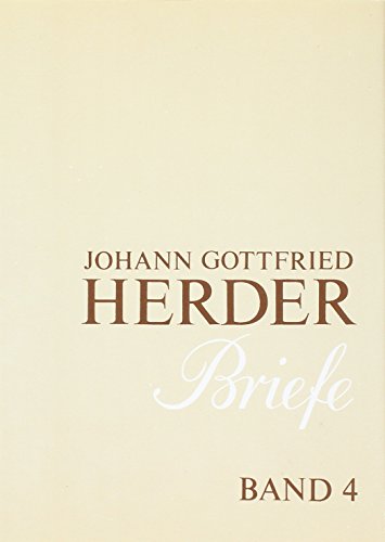 Stock image for Johann Gottfried Herder. Briefe for sale by Blackwell's