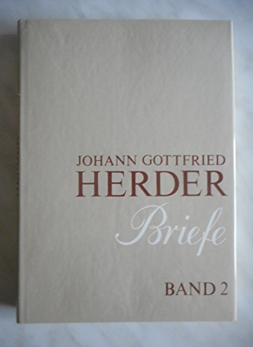 Stock image for Johann Gottfried Herder. Briefe for sale by Blackwell's