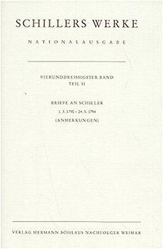 Beispielbild fr Schillers Werke: Nationalausgabe (Vierunddresisigster Band) (Volume 2) zum Verkauf von Anybook.com