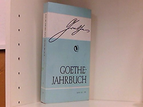 Beispielbild fr Goethe Jahrbuch 1995 - Band 112 zum Verkauf von Sammlerantiquariat