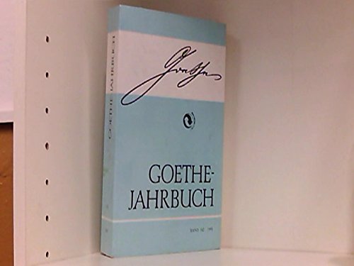 Stock image for Goethe Jahrbuch 1995 - Einhundertundzw lfter 112. Band der Gesamtfolge for sale by Antiquariat Machte-Buch