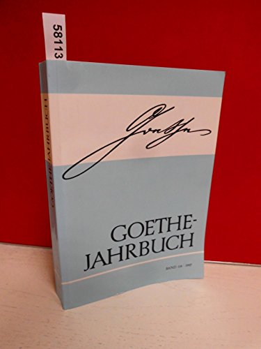 Beispielbild fr Goethe - Jahrbuch 1997, zum Verkauf von medimops