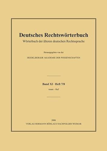 Imagen de archivo de Deutsches Rechtswrterbuch a la venta por Blackwell's