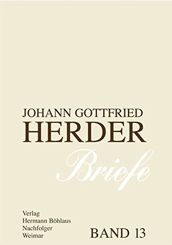 Stock image for Johann Gottfried Herder. Briefe for sale by Blackwell's