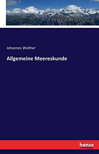9783741174865: Allgemeine Meereskunde