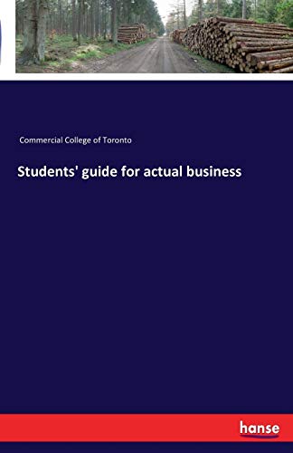 Beispielbild fr Students' guide for actual business zum Verkauf von Chiron Media