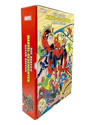 Stock image for Die besten Marvel-Geschichten aller Zeiten: Marvel Treasury Edition: (Hardcover-berformat im Schuber und bedruckten Umkarton) for sale by Revaluation Books