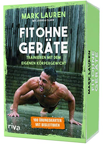 Stock image for Fit ohne Gerte - Kartenset: Trainieren mit dem eigenen Krpergewicht((Button)) 100 bungskarten mit Begleitbuch for sale by Books Unplugged