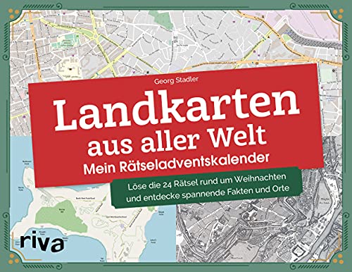 Stock image for Landkarten aus aller Welt - Mein Rtseladventskalender: Lse die 24 Rtsel rund um Weihnachten und entdecke spannende Fakten und Orte. Mit v for sale by Ammareal