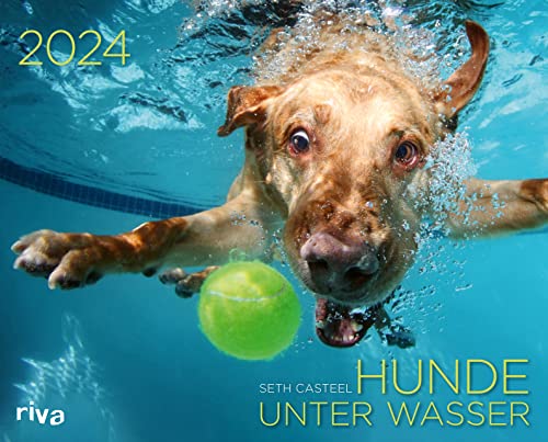 9783742323521: Hunde unter Wasser 2024: Wandkalender. Mit 12 einzigartigen Fotografien. Das perfekte Geschenk fr alle Hundebesitzer, Hundeliebhaber zu Weihnachten