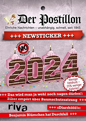 Beispielbild fr Der Postillon +++ Newsticker +++ 2024: Tagesabreikalender. Das humorvolle Geschenk fr Mnner und Frauen. Fr Fans des beliebten Online-Satire-Magazins zum Verkauf von medimops