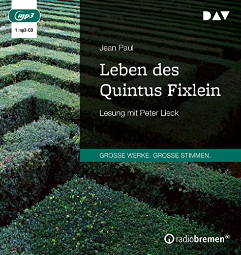 9783742425348: Leben des Quintus Fixlein: Lesung mit Peter Lieck (1 mp3-CD)
