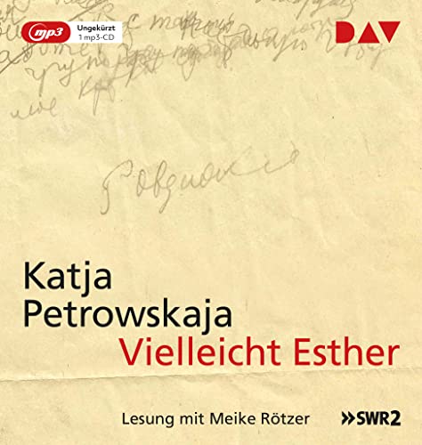 Imagen de archivo de Vielleicht Esther: Ungekrzte Lesung mit Meike Rtzer (1 mp3-CD) a la venta por medimops