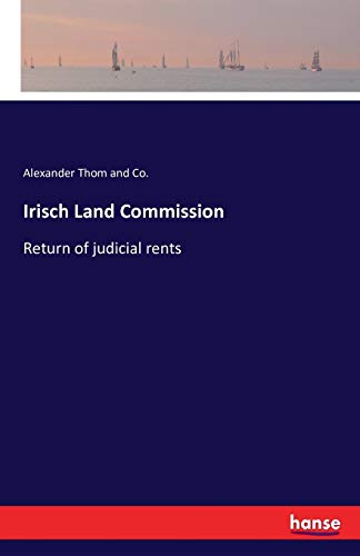 Imagen de archivo de Irisch Land Commission:Return of judicial rents a la venta por Ria Christie Collections