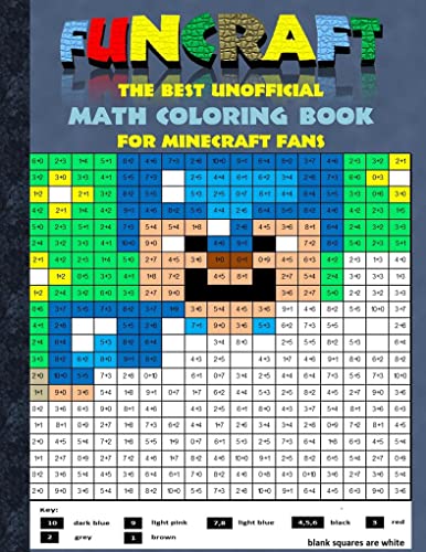 9783743138933: Funcraft - The best unofficial Math Coloring Book for Minecraft Fans: age: 6-10 years, learning math, mathematic, school, class, education, pupil, ... birthday, eastern, pixel, craft, bestseller
