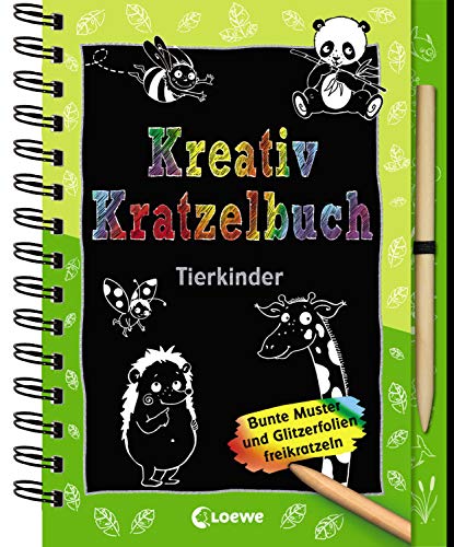 9783743200852: Kreativ-Kratzelbuch: Tierkinder: Kritz-Kratz-Beschftigung fr Kinder ab 5 Jahre