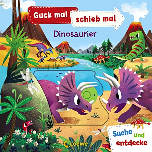 Stock image for Guck mal, schieb mal! Suche und entdecke - Dinosaurier: Pappbilderbuch ab 2 Jahre for sale by medimops