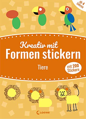 Beispielbild fr Mein kunterbuntes StickerBastelBuch - Tiere: Stickern, Malen, Gestalten: Mein Stickerbuch mit 200 Stickern zum Verkauf von medimops