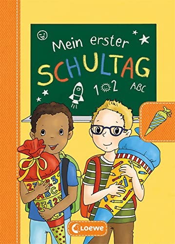 Stock image for Mein erster Schultag - Jungs (Gelb): Eintragbuch zur Einschulung fr Jungen - Erinnerungsbuch zum Schulstart - Geschenke fr die Schultte for sale by Revaluation Books