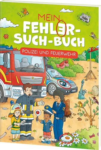 9783743216785: Mein Fehler-Such-Buch - Polizei und Feuerwehr: Abwechlungsreiches Rtsel- und Beschftigungsbuch fr Kinder ab 6 Jahren
