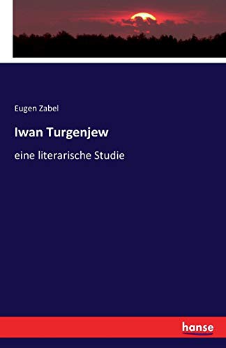 9783743306943: Iwan Turgenjew: eine literarische Studie
