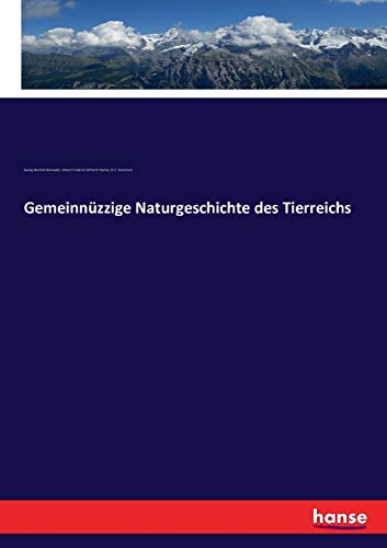 Stock image for Gemeinnzzige Naturgeschichte des Tierreichs (German Edition) for sale by Lucky's Textbooks