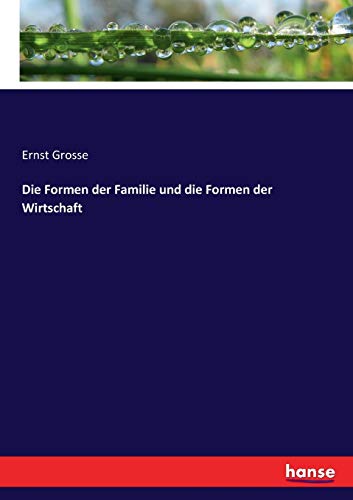 9783743485280: Die Formen der Familie und die Formen der Wirtschaft