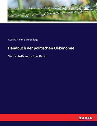 Imagen de archivo de Handbuch der politischen Oekonomie -Language: german a la venta por GreatBookPrices