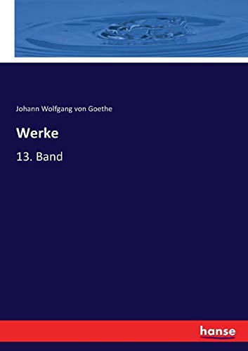 Stock image for Werke: 13. Band for sale by Chiron Media