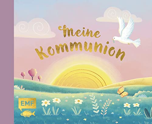 9783745900644: Meine Kommunion (rosa): Eintragalbum fr Erinnerungen und Fotos mit edler Goldfolienprgung