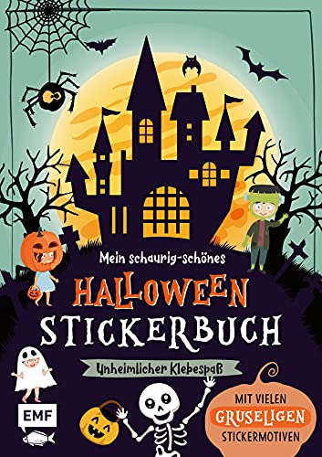 Imagen de archivo de Mein schaurig-schnes Halloween-Stickerbuch ? Mit ber 500 Stickermotiven: Unheimlicher Klebespa a la venta por medimops