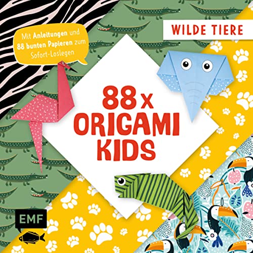Beispielbild fr 88 x Origami Kids ? Wilde Tiere: Mit Anleitungen und 88 bunten Papieren zum Sofort-Loslegen zum Verkauf von medimops