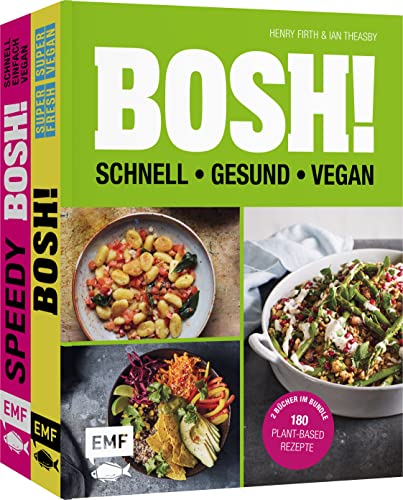 Stock image for BOSH! - schnell - gesund - vegan: 2 Bcher im Bundle: 180 plant-based Rezepte for sale by Revaluation Books