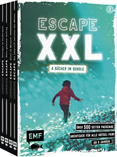 9783745919547: Escape XXL - ber 500 Seiten packende Abenteuer fr alle Rtsel-Fans ab 9 Jahren (Band 2): 4 Bcher im Bundle: Escape Games fr 1 oder mehrere Spieler*innen - mit ausklappbaren Karten