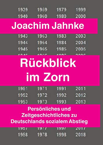 Beispielbild fr Rückblick im Zorn: Pers nliches und Zeitgeschichtliches zu Deutschlands sozialem Abstieg Jahnke, Joachim zum Verkauf von myVend