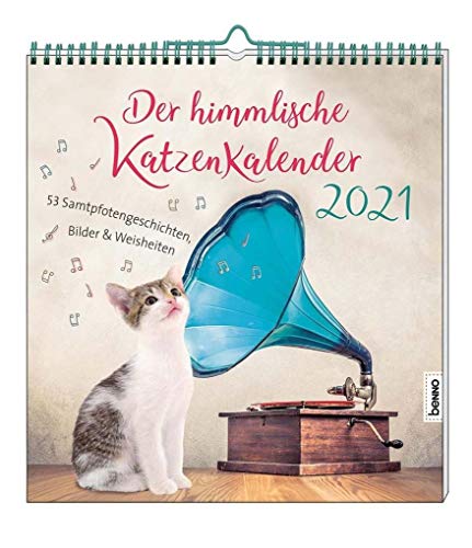 Stock image for Der himmlische Katzenkalender 2021: 53 Samtpfotengeschichten, Bilder & Weisheiten for sale by medimops