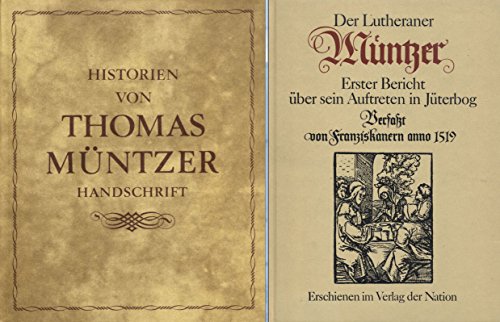 Imagen de archivo de Historien von Thomas Mntzer a la venta por medimops