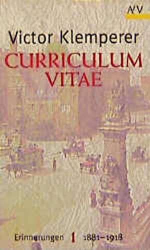 9783746655000: Curriculum Vitae: Erinnerungen 1881 - 1918