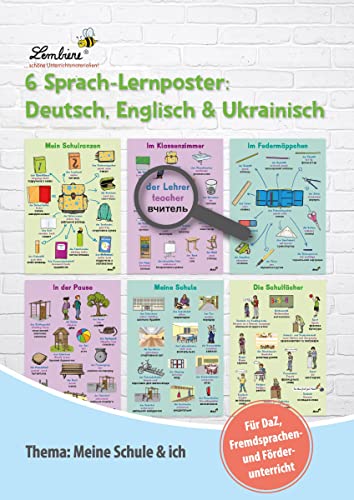 Stock image for 6 Sprach-Lernposter: Deutsch, Englisch, Ukrainisch for sale by Blackwell's