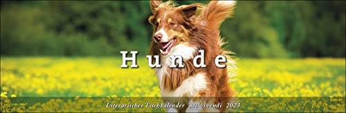 Stock image for Literarischer Tischkalender Hunde 2023: Terminplaner mit Fotografien und Zitaten for sale by medimops