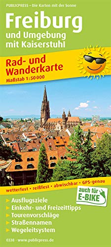 9783747303382: Freiburg und Umgebung mit Kaiserstuhl 1:50 000: Rad- und Wanderkarte mit Ausflugszielen, Einkehr- & Freizeittipps, Tourenvorschlägen,. Straßennamen, Wegeleitsystem