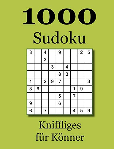 9783748152248: 1000 Sudoku: Kniffliges fr Knner