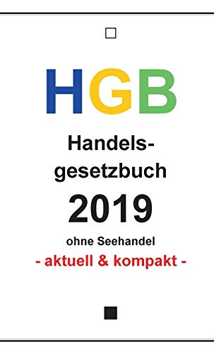 Stock image for HGB: Handelsgesetzbuch 2019 (Gesetzestexte) for sale by medimops