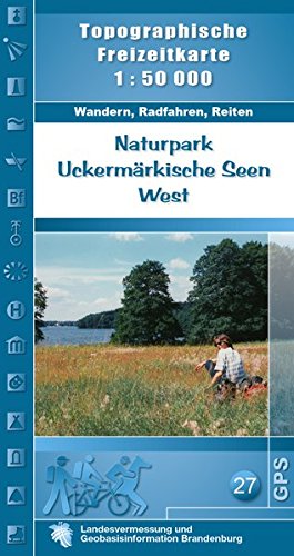 9783749041602: Naturpark Uckermrkische Seen West 1 : 50 000