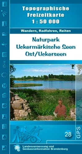 Beispielbild fr Naturpark Uckermrkische Seen Ost / Uckerseen 1 : 50 000 zum Verkauf von medimops