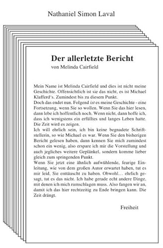 Imagen de archivo de Der allerletzte Bericht a la venta por Revaluation Books