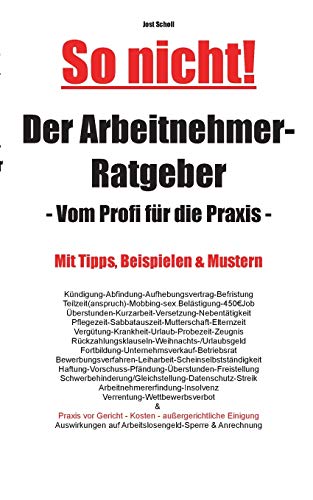 9783750437142: Der Arbeitnehmer-Ratgeber: Vom Profi fr die Praxis (German Edition)